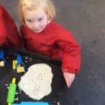 Dough helps us learn out letters!