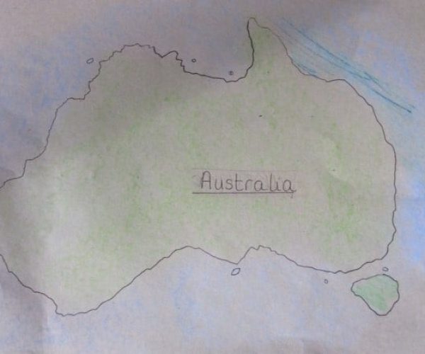 Class 1 drawing of Australia Class 1 drawing of Australia